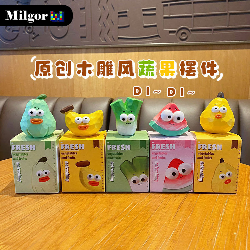 Cute Fruits and Vegetables Blind Boxes Desktop Decoration