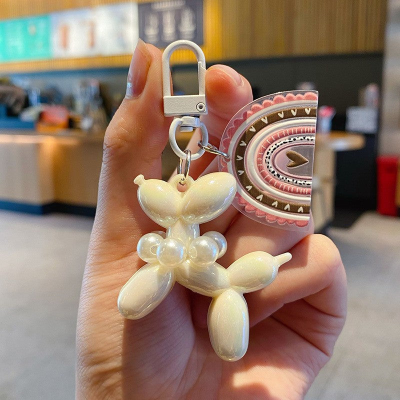 balloon dog toy key chains decoration