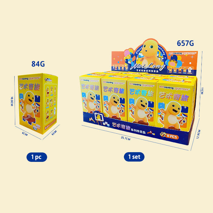 blind boxes set art nailong series 8pcs