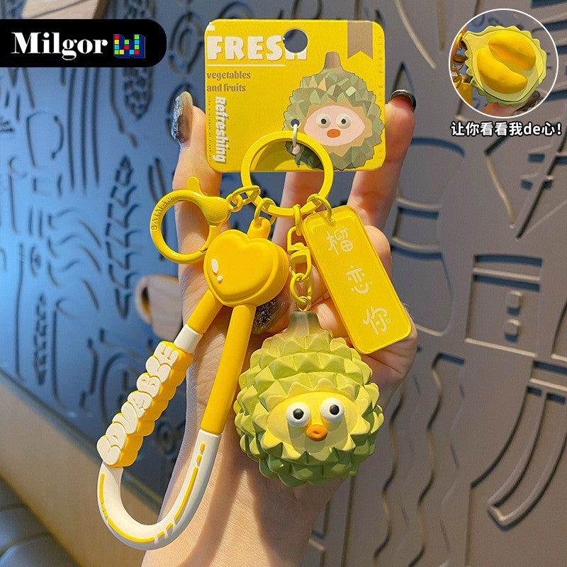 keychains cute durian toy