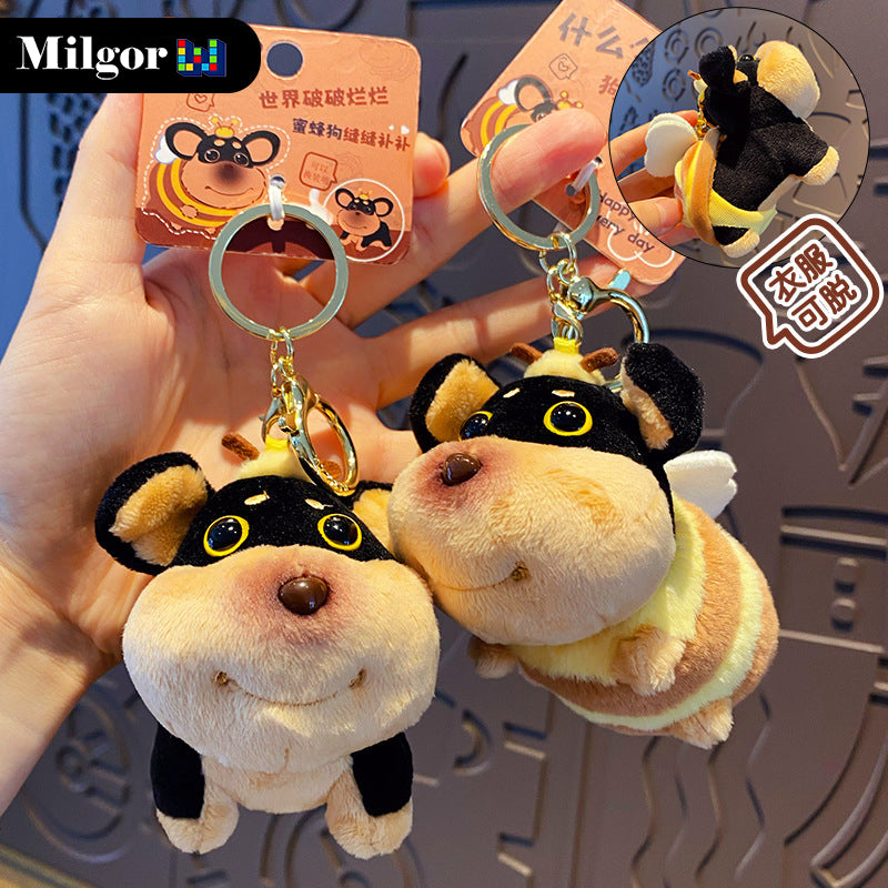 keychains cute plush dog toy