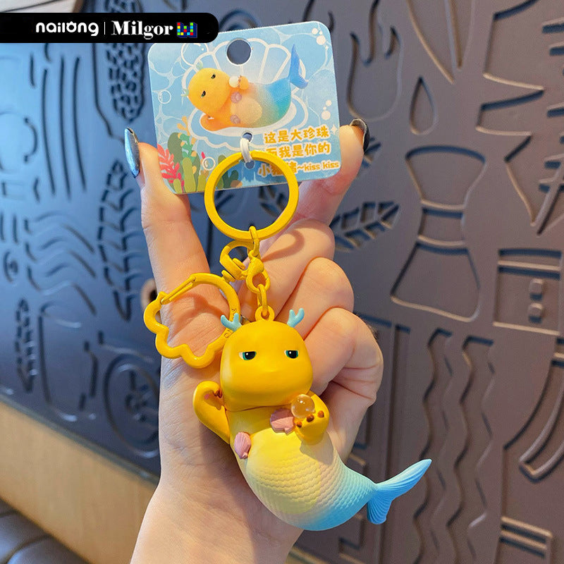 keychains mermaid nailong