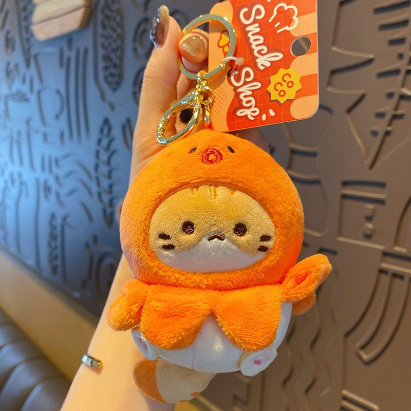 keychains plush toys cute cats