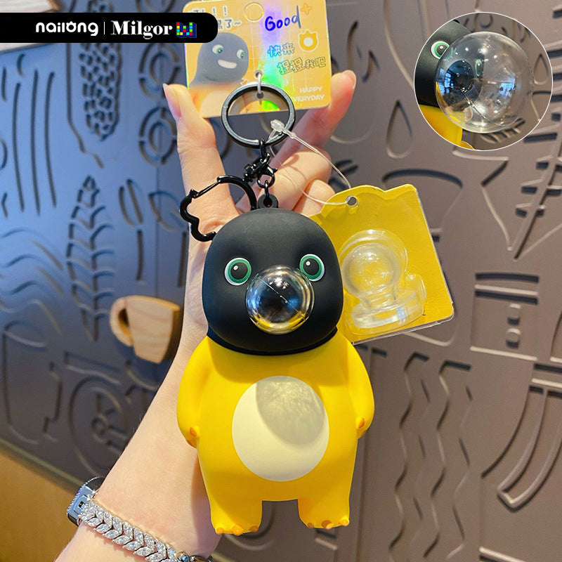 keyrings big bubble nailong toy