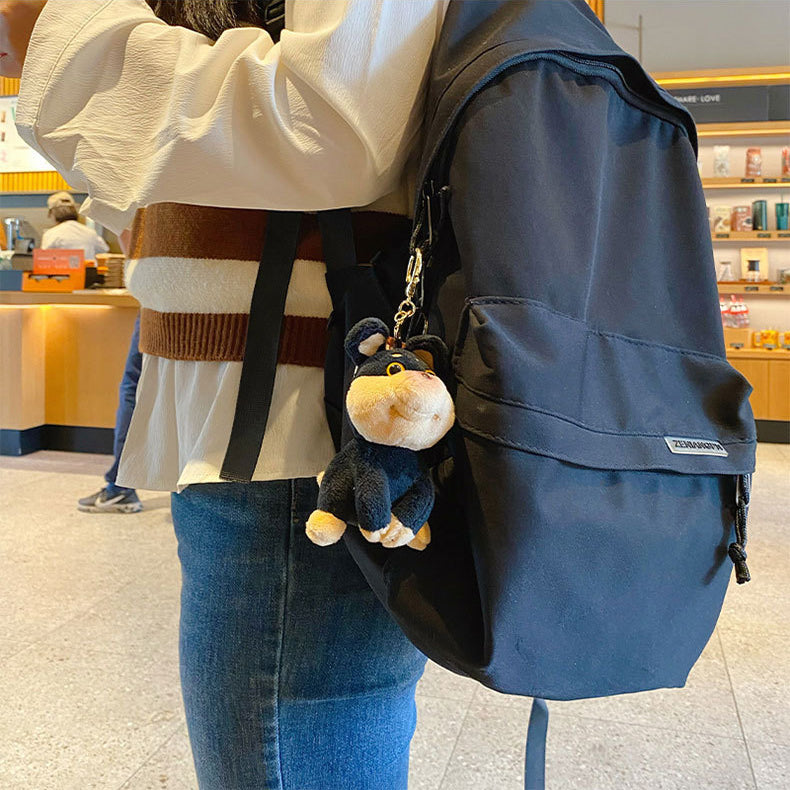 schoolbag keychains plush puppy