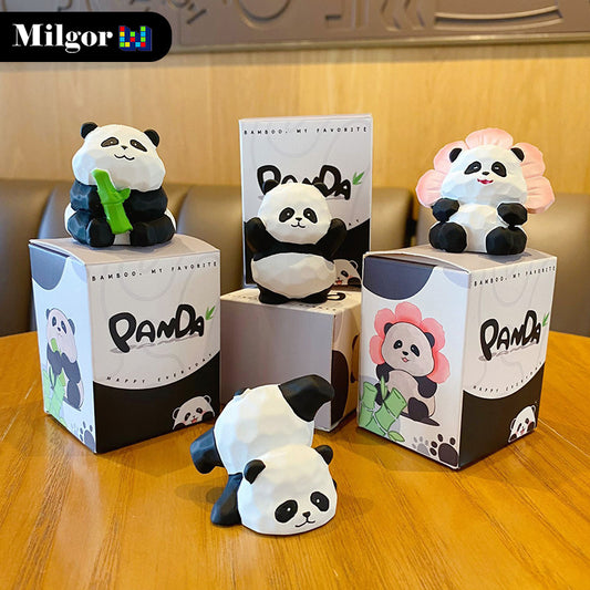 Cute China Panda Blind Boxes for Shelf Writing Desk Office Decroation