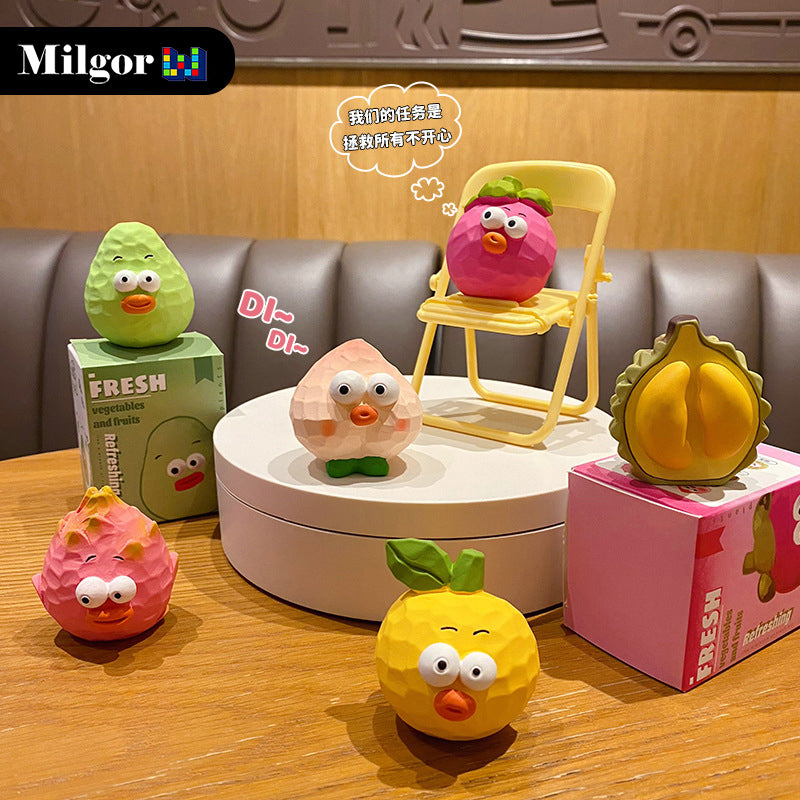 Cute Fruit Series Blind Boxes for Office Desktop Decoration