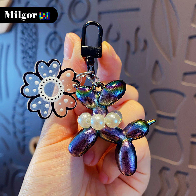 balloon dog toy key decoration