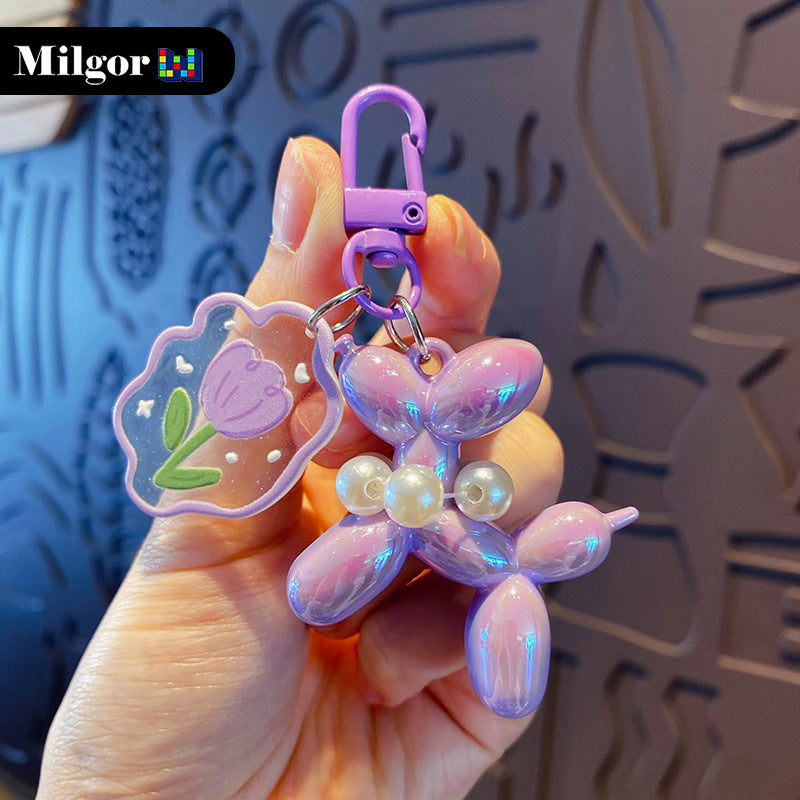 balloon dog toy key ornament