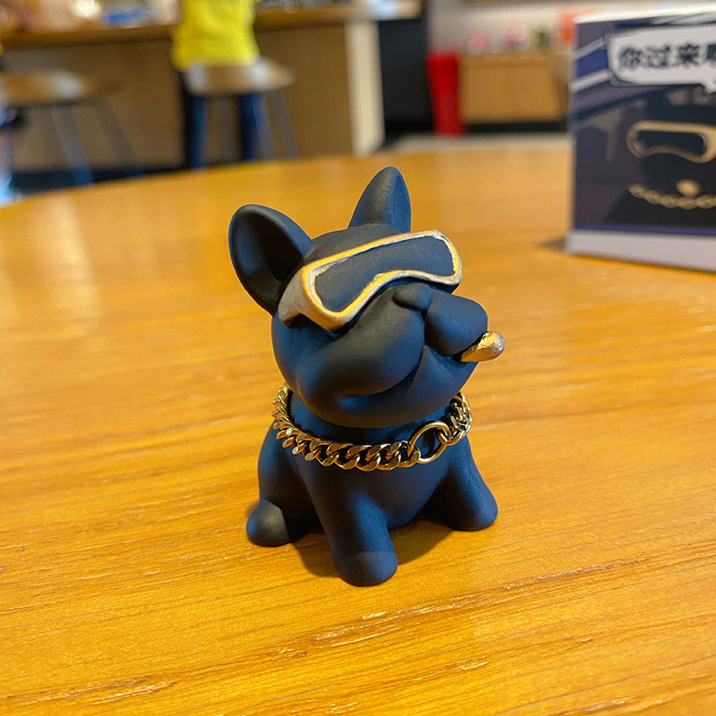 blind box cute bulldog black