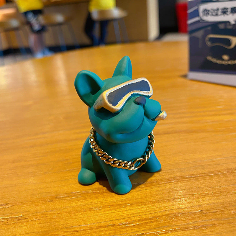 blind box cute bulldog green
