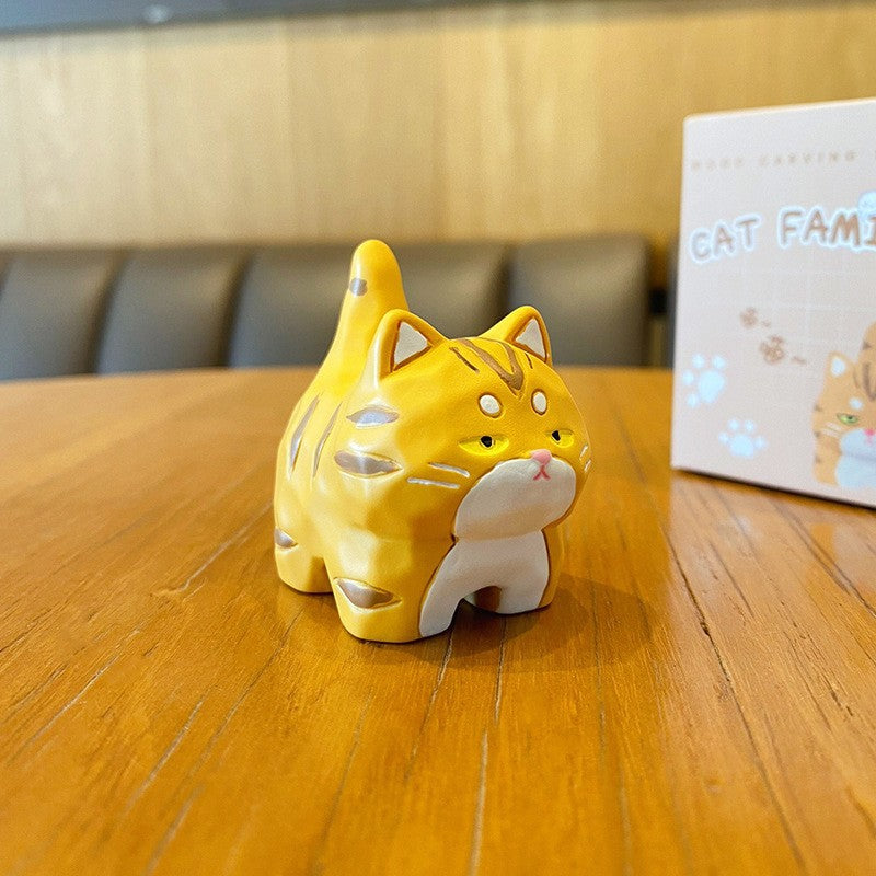 blind box cute cat yellow
