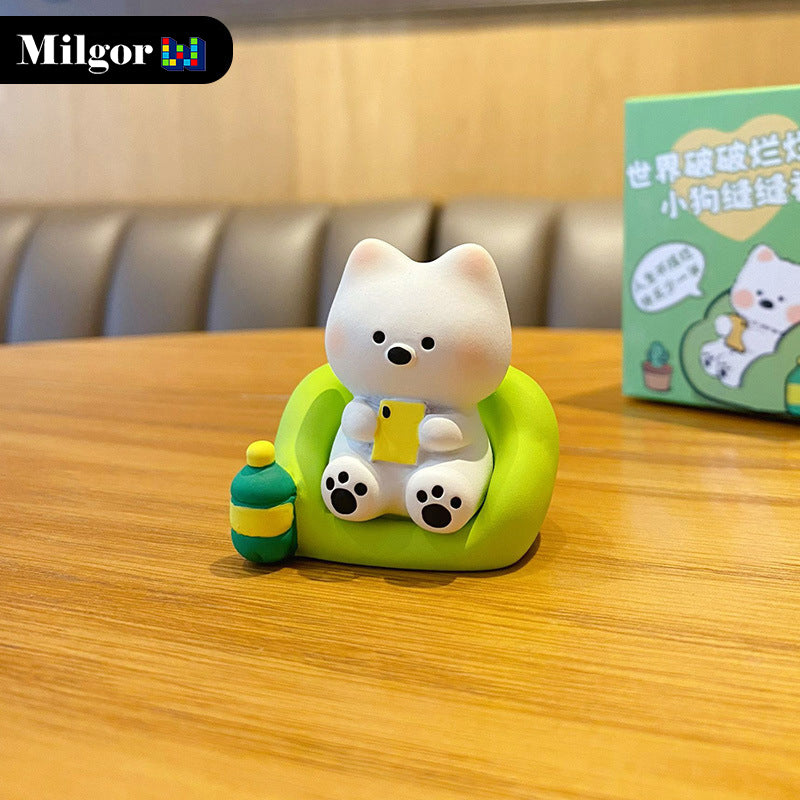 blind box cute dog desktop decoration