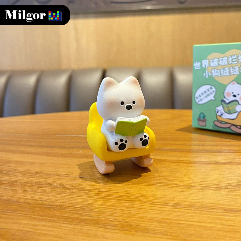 blind box cute dog office desktop toys