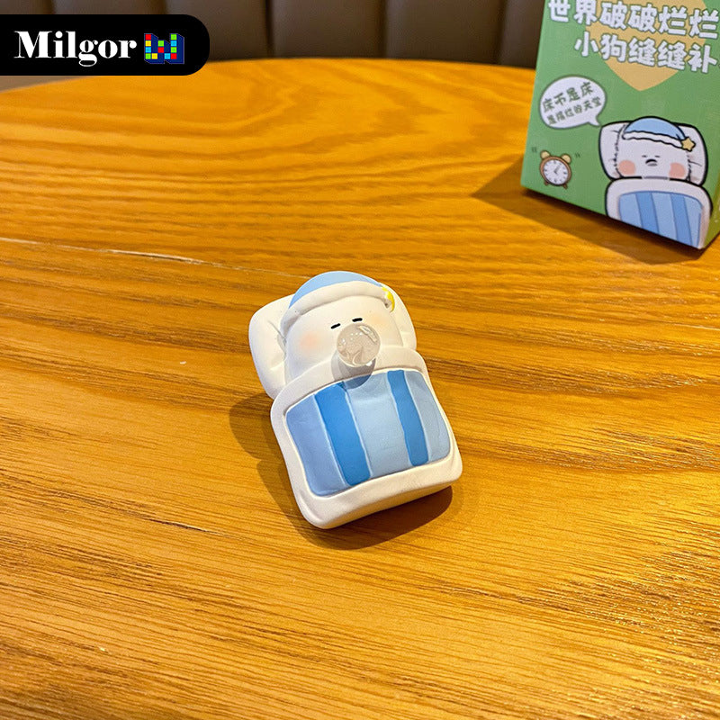 blind box cute dog toy office desktop decoration