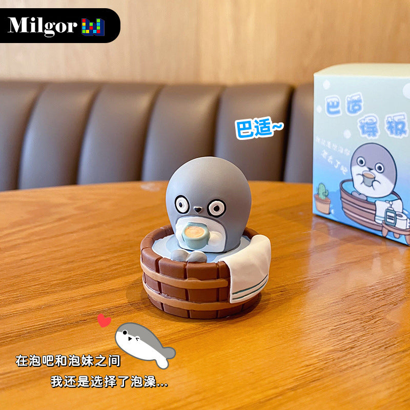 blind box cute dolphin office toy