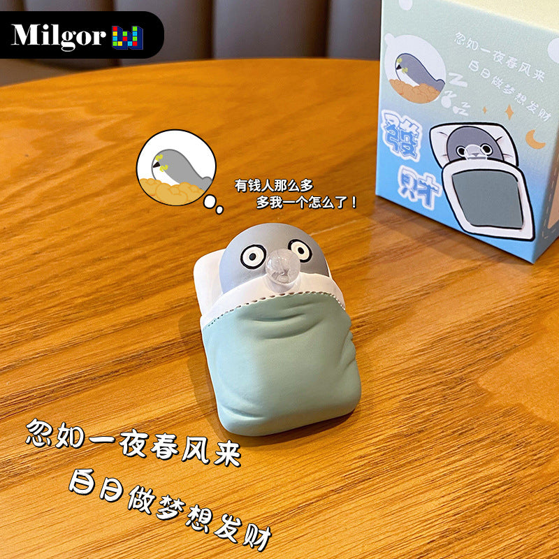 blind box dolphin toy sleeping