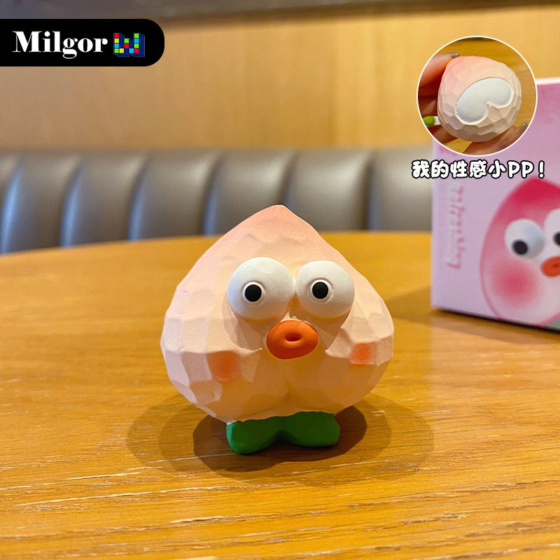 blind box peach cute fruit toy