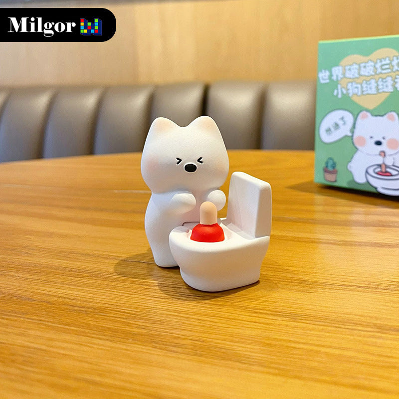 blind box toys cute dog desktop decoration