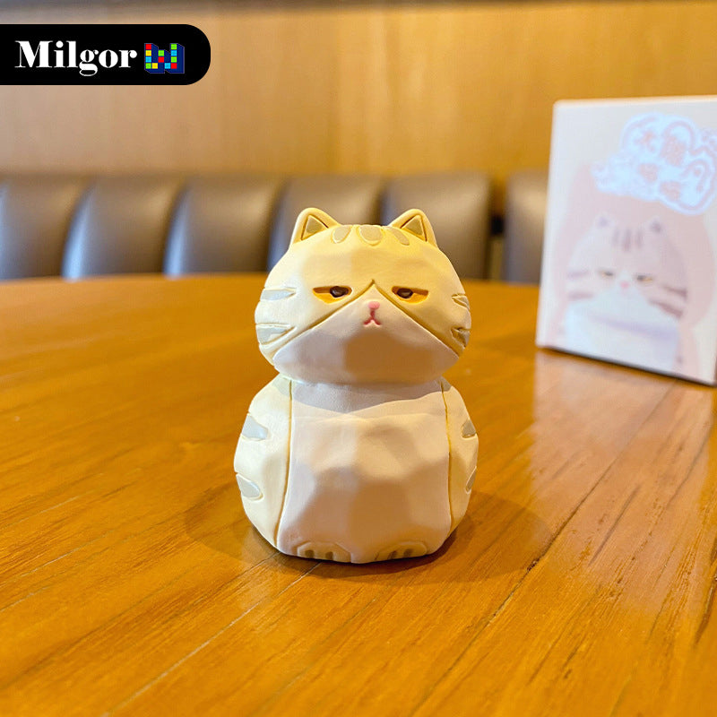 blind box yellow cat toy