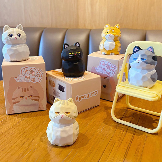 blind boxes cats office toys