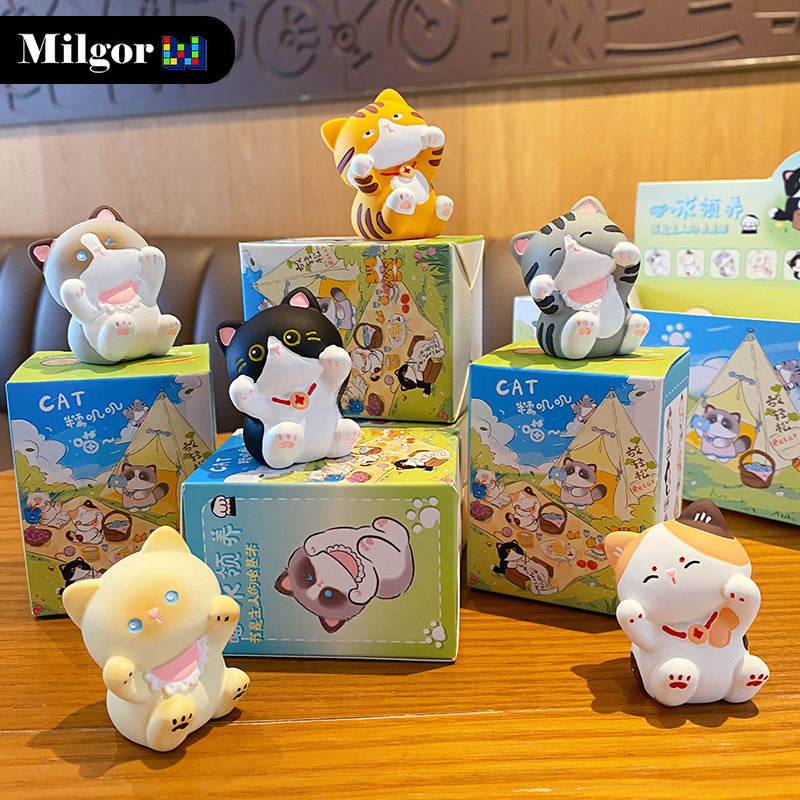 blind boxes lucky cat seires