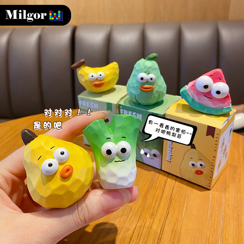 blind boxes set cute fruit vegetable toys