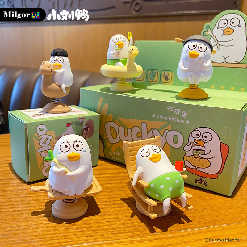 blind boxes set duckyo figures toy