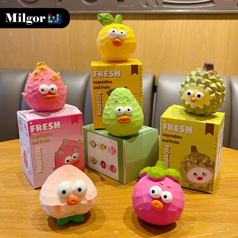 blind boxes set mini cartoon fruits