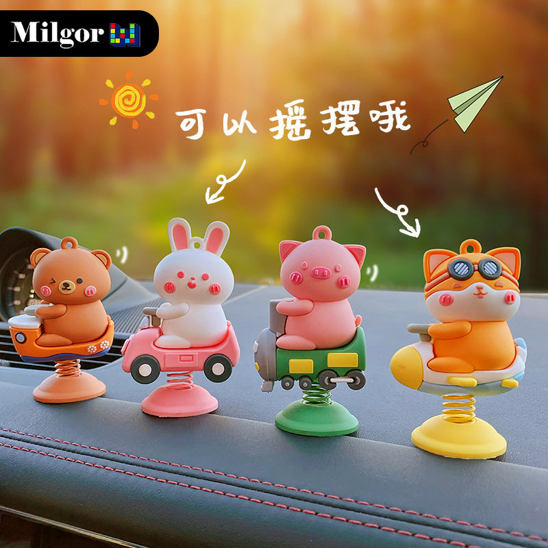 car dashboard ornaments cute animal toys