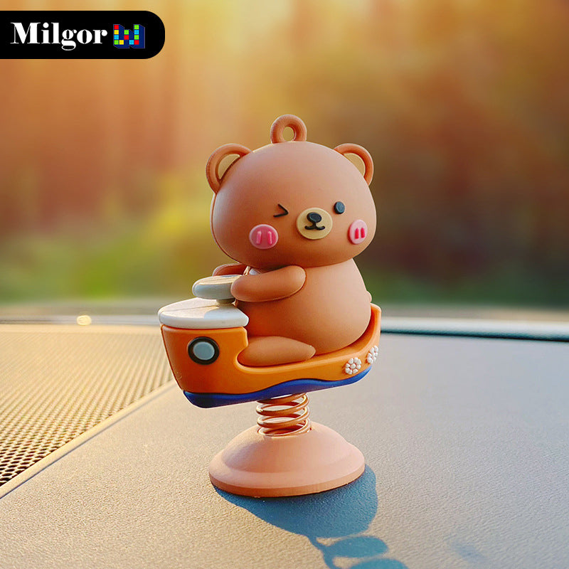 car dashboard ornaments cute bear toys