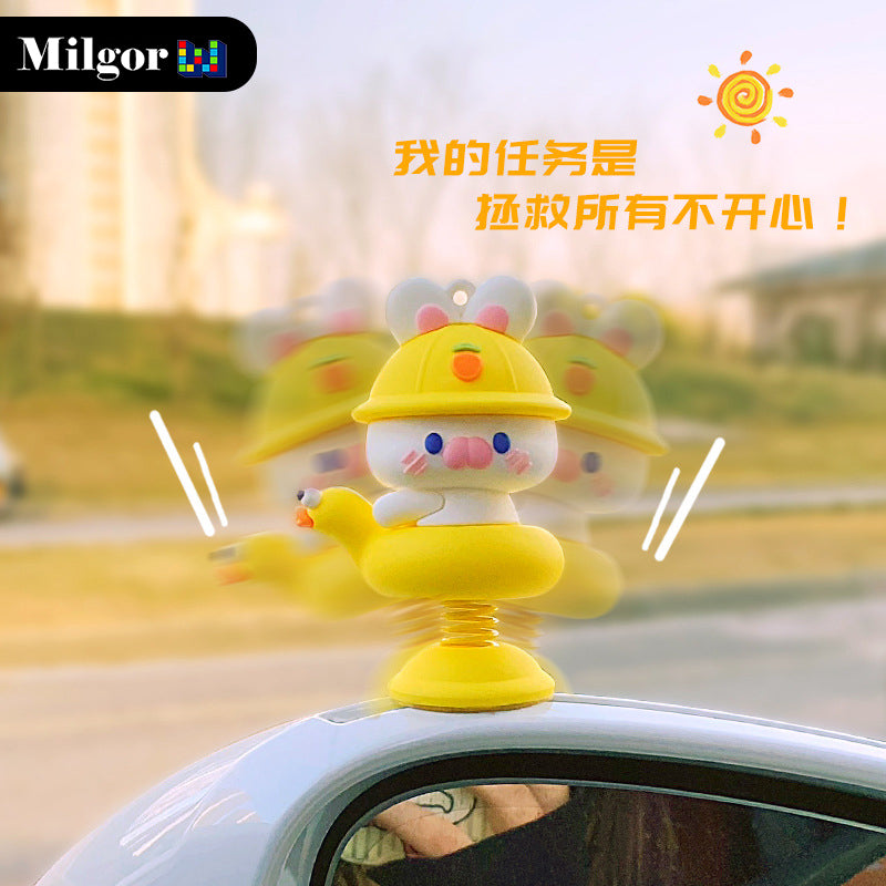 cute swing toys car decoration