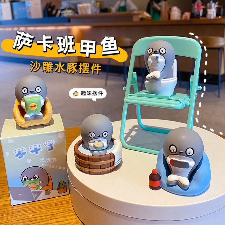 dolphin toy desk decoration toy