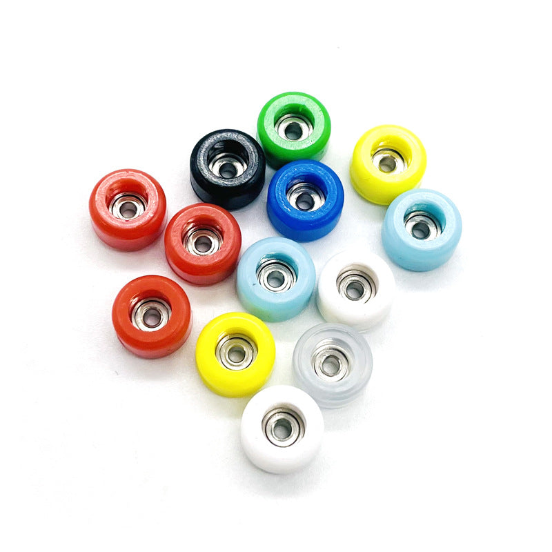 finger skateboard parts bearing wheels