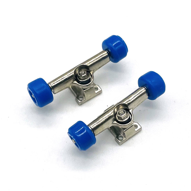 fingerboard trucks blue wheels