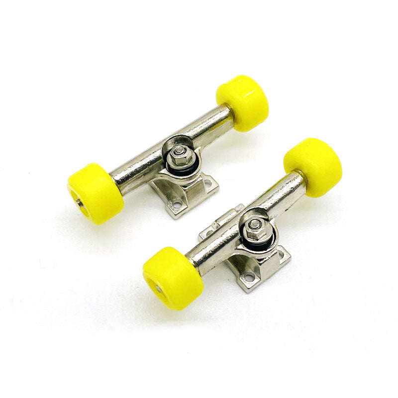 fingerboard trucks yellow wheels