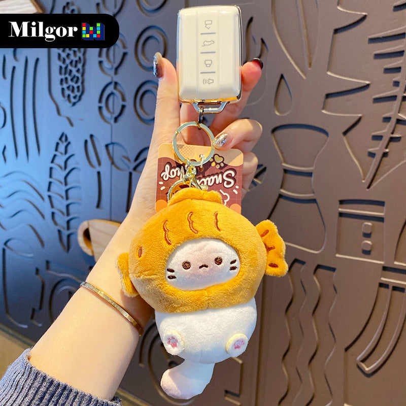 keychain cute cat plush toy