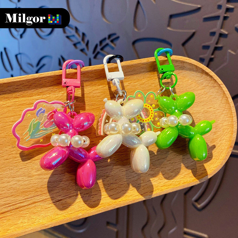 keychains balloon dog toy