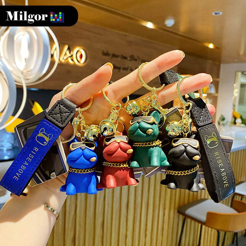 keychains bulldog toy