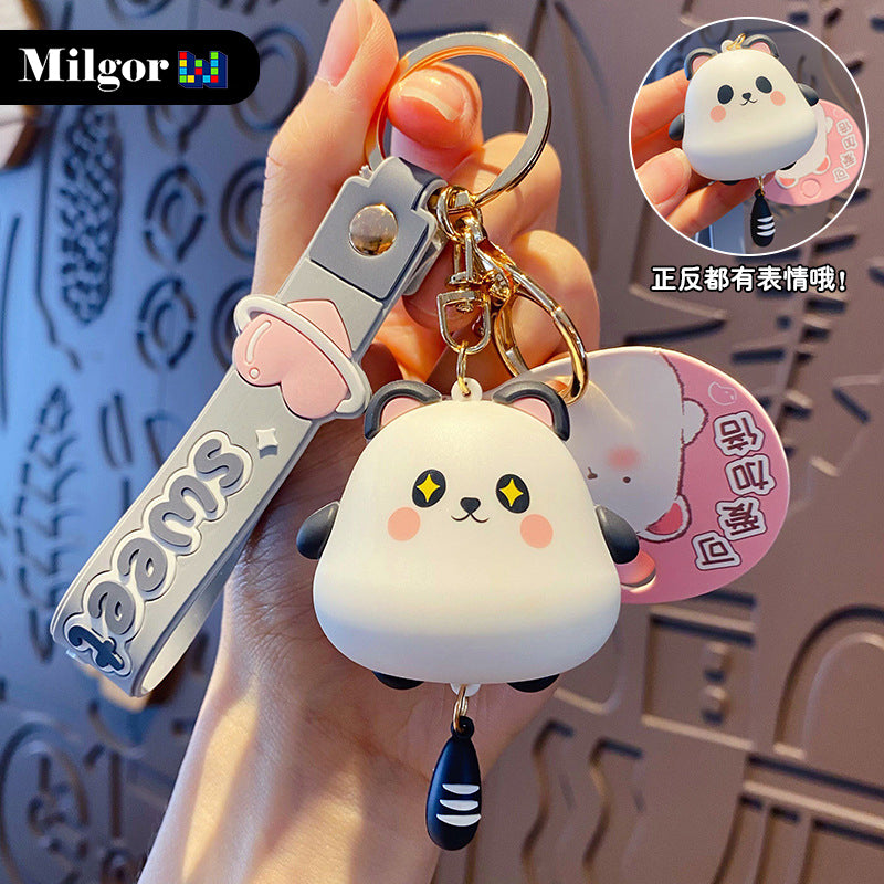keychains cute black cartoon cat