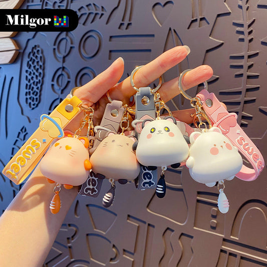 keychains cute cartoon cats