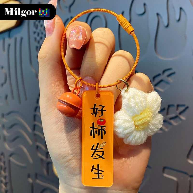 keychains cute flower