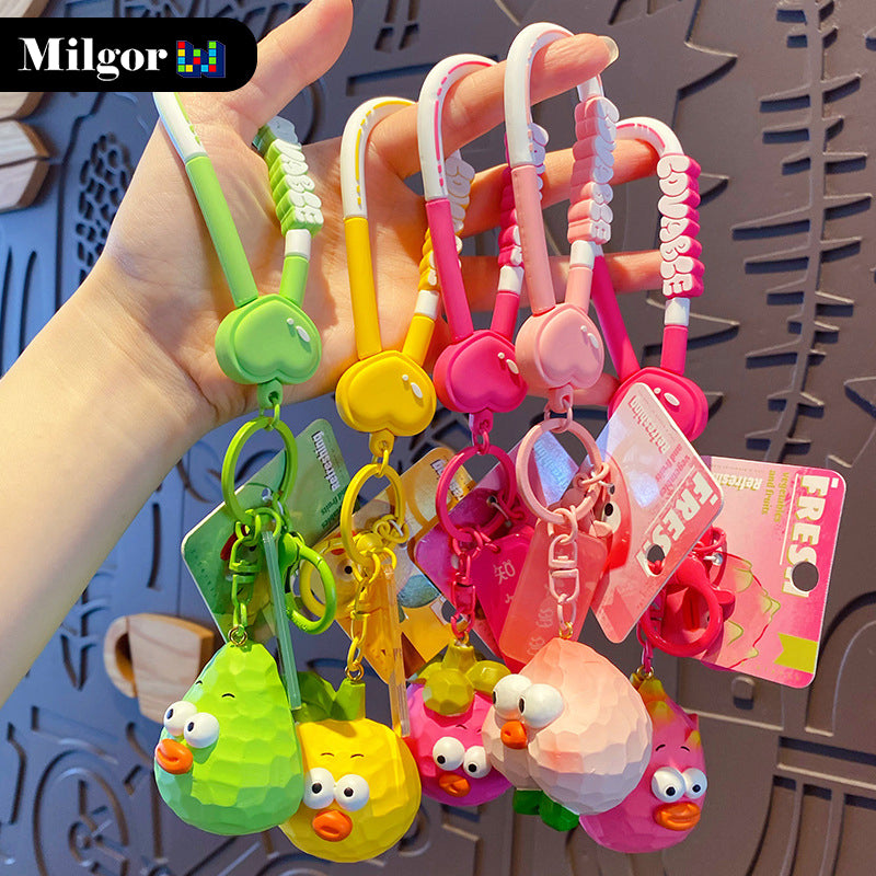 keychains cute fruit toys