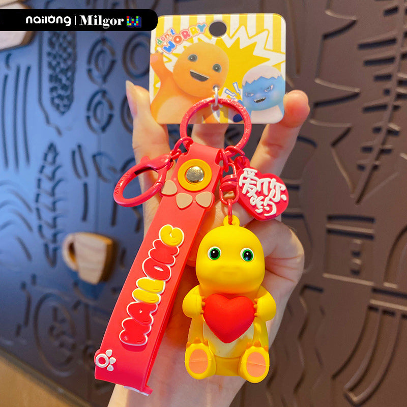 keychains heart nailong