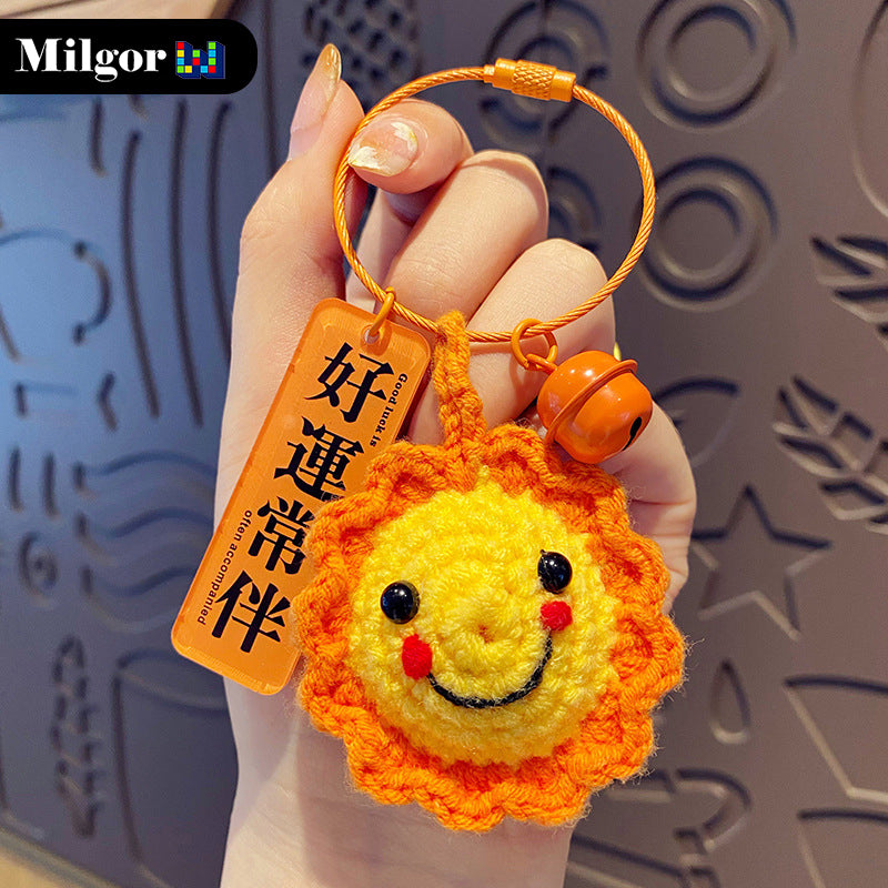 keychains mini cute sunflower