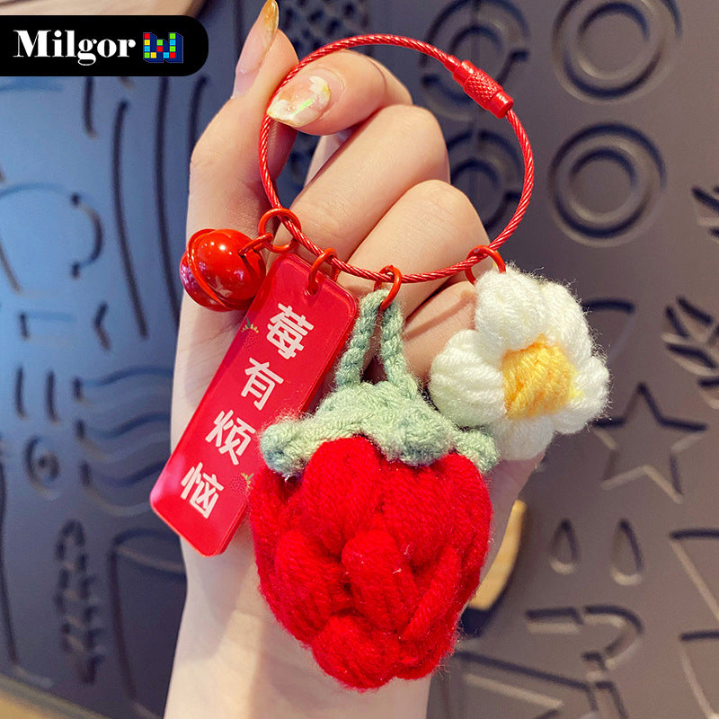 keychains mini strawberry