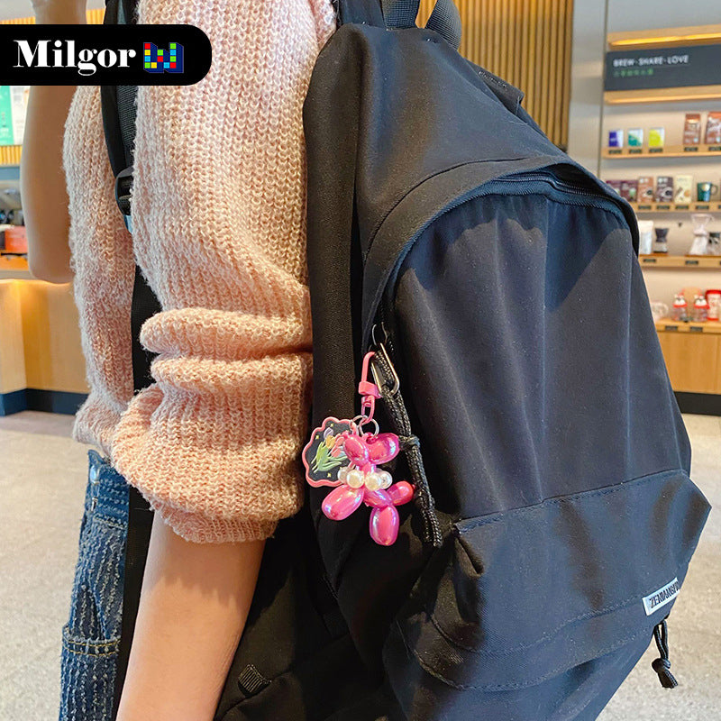 schoolbag keychains balloon dog toy