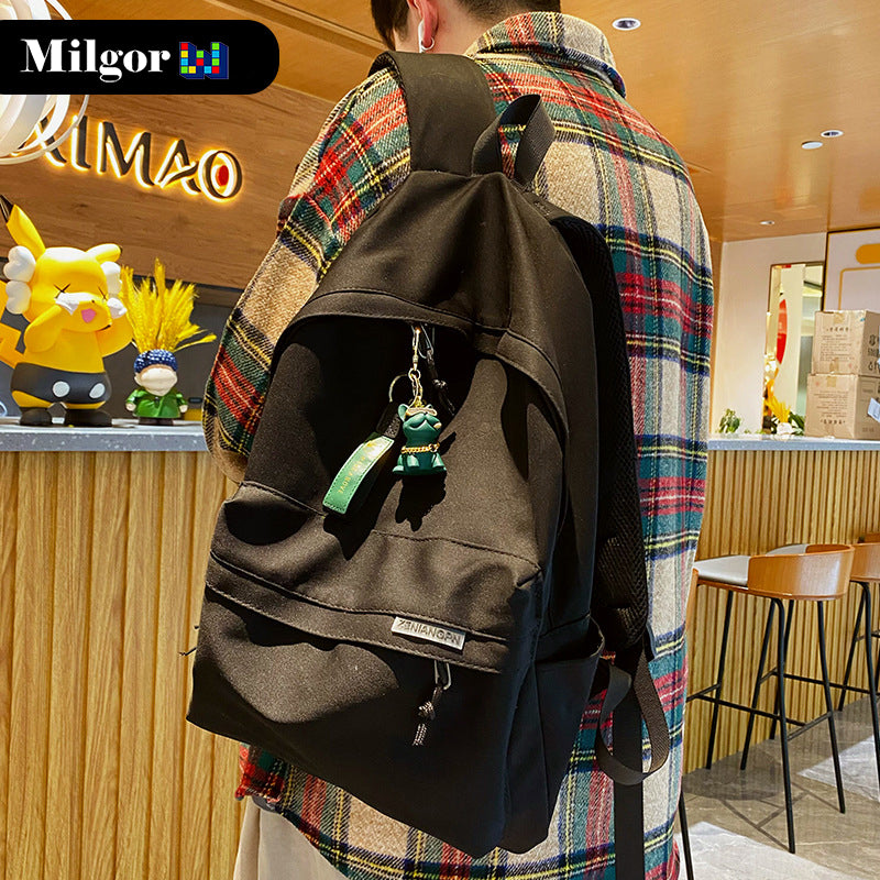 schoolbag keychains bulldog toy