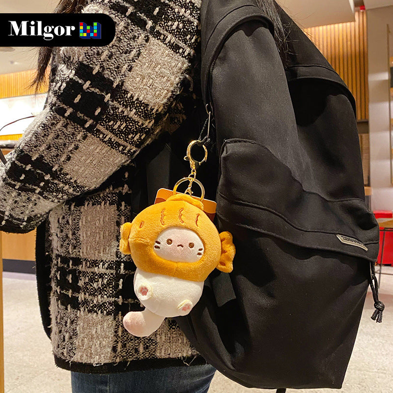 schoolbag keychains cute cat