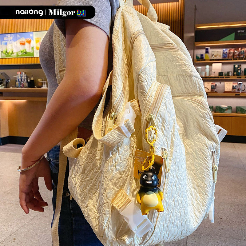 schoolbag keychains nailong black face